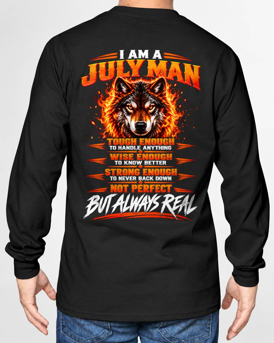 JULY – NOT PERFECT BUT ALWAYS REAL , WOLF SHIRT - FOR MAN - TLEE07 (SKU2610-56-07)