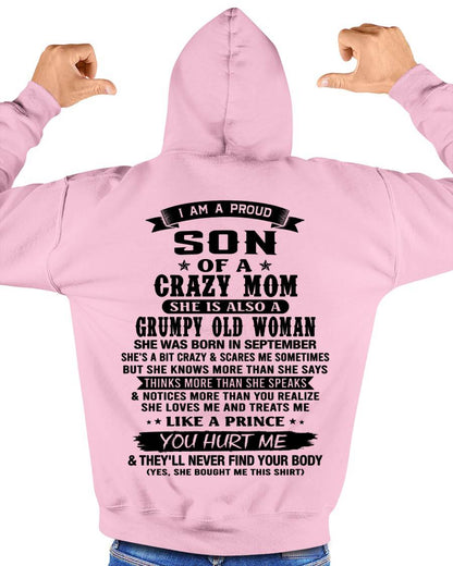 SEPTEMBER - MY MOM IS CRAZY BUT SHE LOVES ME - FROM MOM - TLEE09 (SKU2606-354-09)