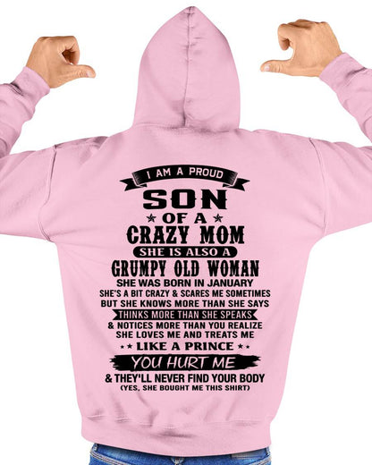 JANUARY - MY MOM IS CRAZY BUT SHE LOVES ME - FROM MOM - TLEE01 (SKU2606-354-01)