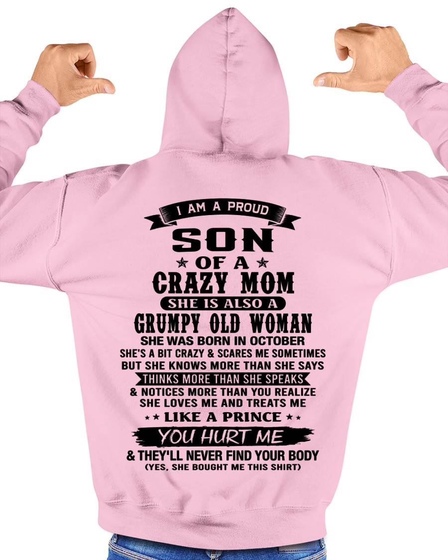 OCTOBER - MY MOM IS CRAZY BUT SHE LOVES ME - FROM MOM - TLEE10 (SKU2606-354-10)