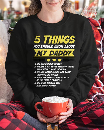 AUGUST - 5 THINGS YOU SHOULD KNOW ABOUT MY DADDY - FROM DAD - TLEE08 (SKU2606-53-08)