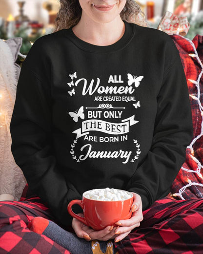 JANUARY WOMEN ARE THE BEST - FOR WOMEN - TLEE01 (SKU2604-07-01)