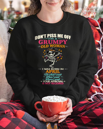 APRIL - SASSY INDEPENDENT WOMAN FUNNY QUOTE - FOR WOMEN - TLEE04 (SKU2603-70-04)
