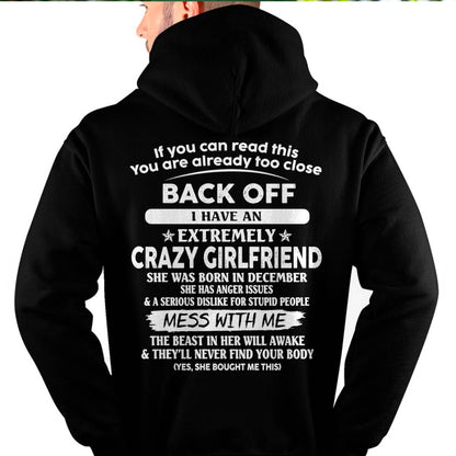 December - If You Can Read This You Are Already Too Close - Gift For Your Boyfriend, Husband From Wife - TLEE12 (SKU07-175-12)