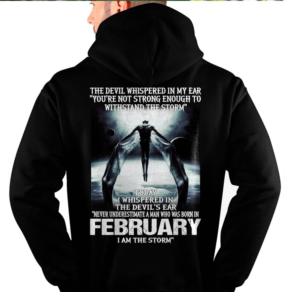 FEBRUARY - THE DEVIL WHISPERED IN MY EAR - T-SHIRT FOR MAN - TLEE02 (SKU08-35-02)