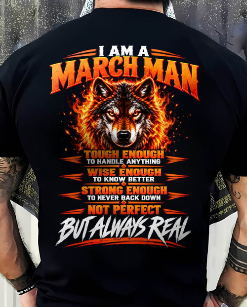 MARCH – NOT PERFECT BUT ALWAYS REAL , WOLF SHIRT - FOR MAN - TLEE03 (SKU2610-56-03)