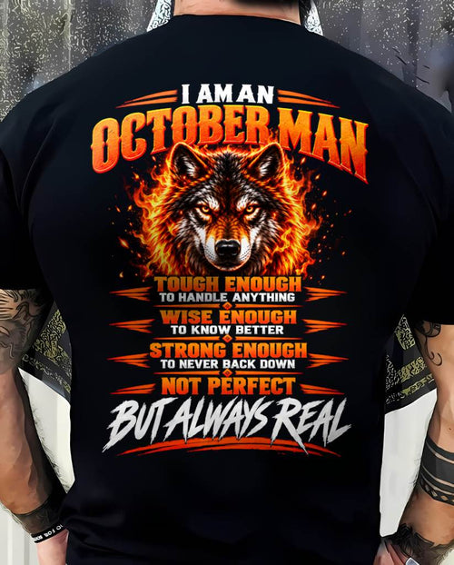 OCTOBER – NOT PERFECT BUT ALWAYS REAL , WOLF SHIRT - FOR MAN - TLEE10 (SKU2610-56-10)