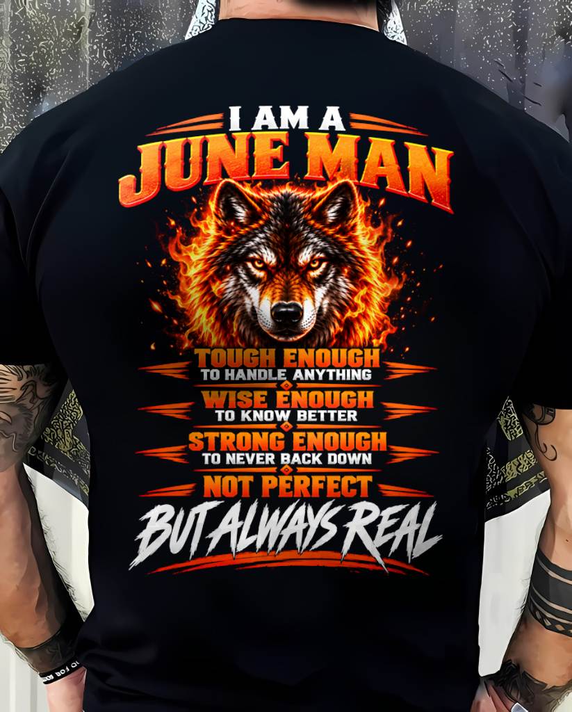 JUNE – NOT PERFECT BUT ALWAYS REAL , WOLF SHIRT - FOR MAN - TLEE06 (SKU2610-56-06)