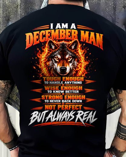 DECEMBER – NOT PERFECT BUT ALWAYS REAL , WOLF SHIRT - FOR MAN - TLEE12 (SKU2610-56-12)