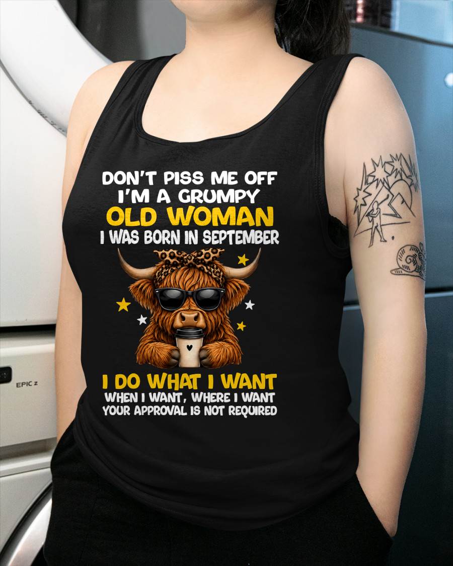 SEPTEMBER BORN WOMAN FUNNY SHIRT - FOR WOMEN - TLEE09 (SKU2607-217-09)