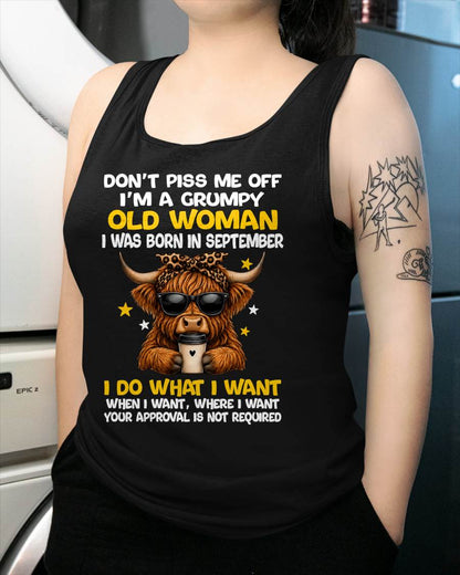 SEPTEMBER BORN WOMAN FUNNY SHIRT - FOR WOMEN - TLEE09 (SKU2607-217-09)