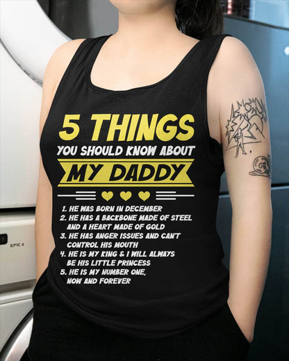 DECEMBER - 5 THINGS YOU SHOULD KNOW ABOUT MY DADDY - FROM DAD - TLEE12 (SKU2606-53-12)