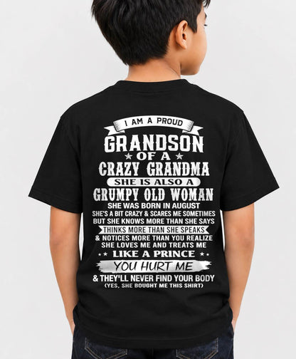 AUGUST - GRANDSON OF A CRAZY GRANDMA - FROM GRANDMA - TLEE08 (SKU2606-274-08)