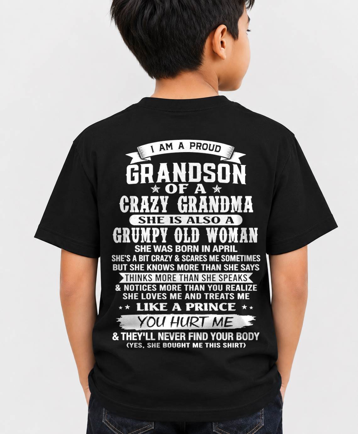 APRIL - GRANDSON OF A CRAZY GRANDMA - FROM GRANDMA - TLEE04 (SKU2606-274-04)