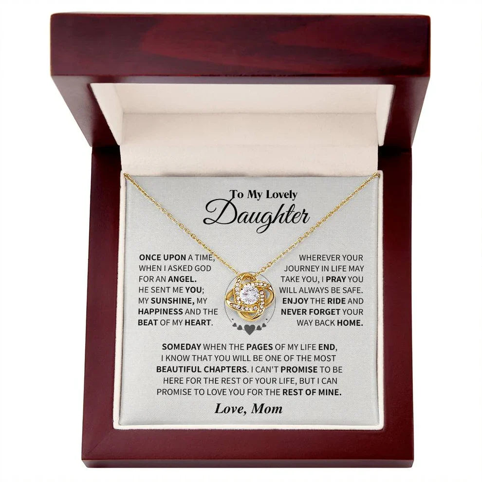 To My Daughter From Mom Necklace