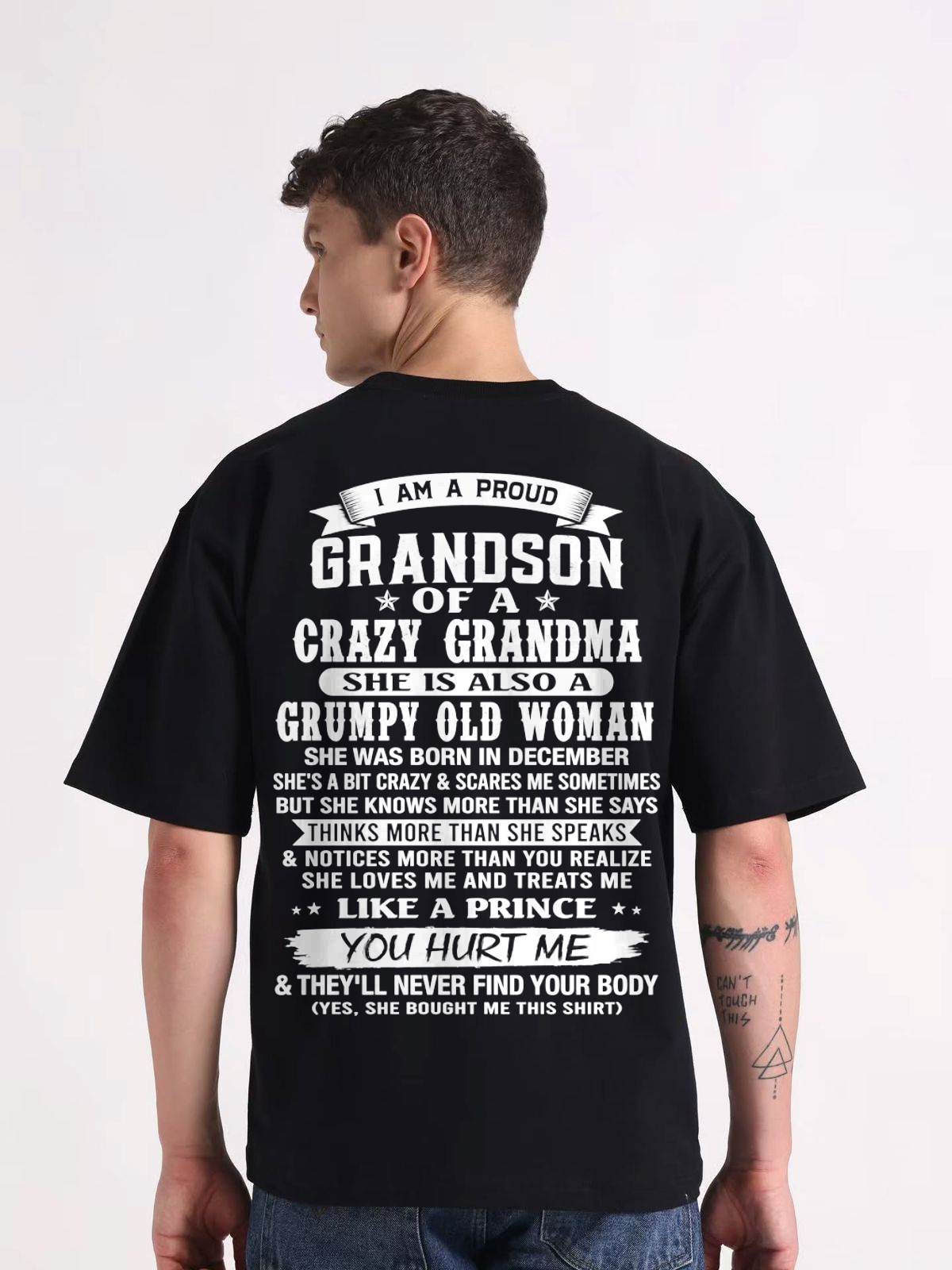 DECEMBER - GRANDSON OF A CRAZY GRANDMA - FROM GRANDMA - TLEE12 (SKU2606-274-12)
