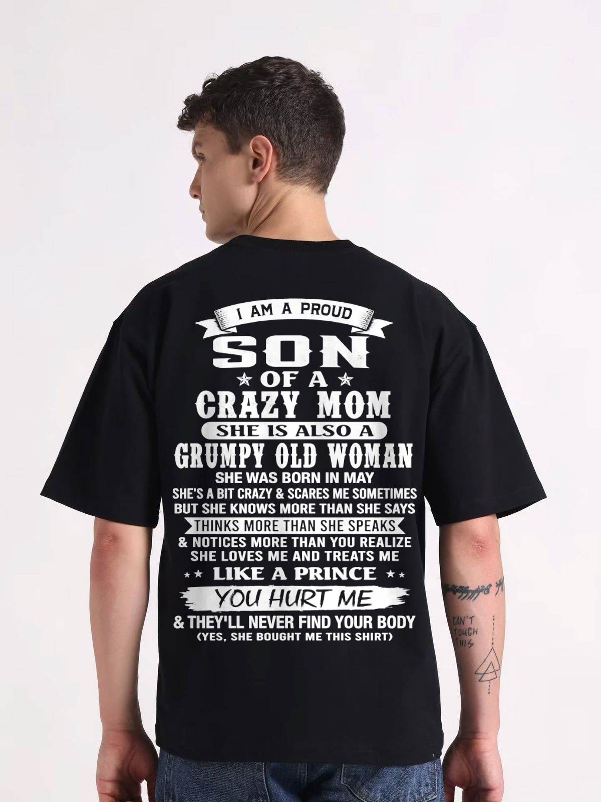 MAY - PROUD SON OF A CRAZY MOM - FROM MOM - TLEE05 (SKU2606-127-05)