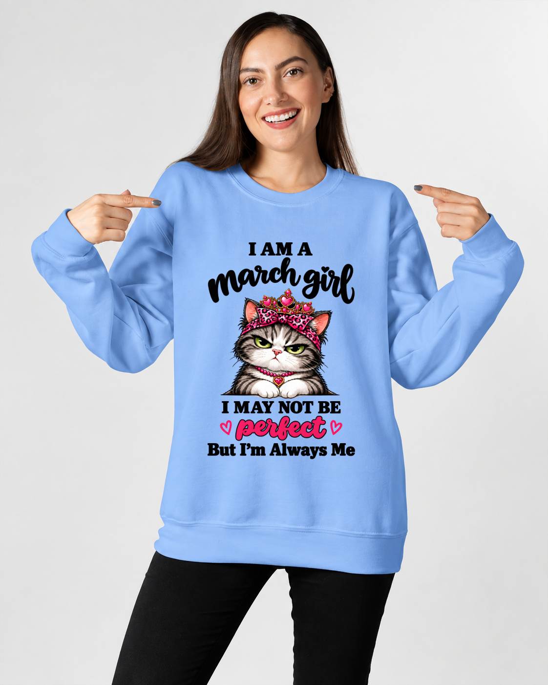 MARCH GIRL CAT SHIRT – ALWAYS ME - FOR WOMEN - TLEE03 (SKU2610-100-03)