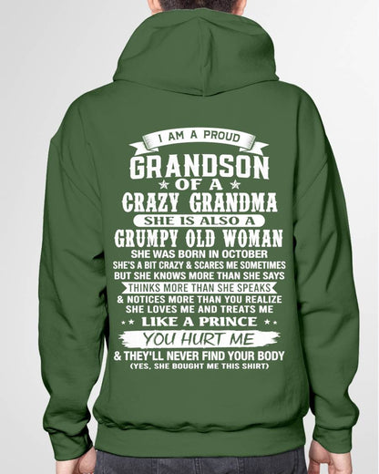 OCTOBER - GRANDSON OF A CRAZY GRANDMA - FROM GRANDMA - TLEE10 (SKU2606-274-10)