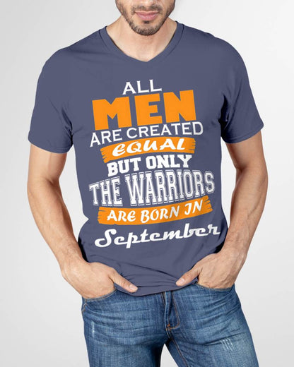 SEPTEMBER WARRIORS ARE NOT CREATED, THEY ARE BORN - FOR MAN - TLEE09 (SKU2605-59-09)