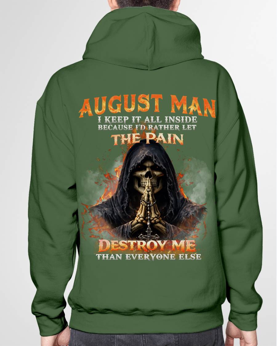 AUGUST MAN SKULL SHIRT – I KEEP IT ALL INSIDE DARK GOTHIC T-SHIRT - FOR MAN - TLEE08 (SKU2604-136-08)
