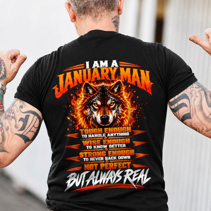 JANUARY – NOT PERFECT BUT ALWAYS REAL , WOLF SHIRT - FOR MAN - TLEE01 (SKU2610-56-01)