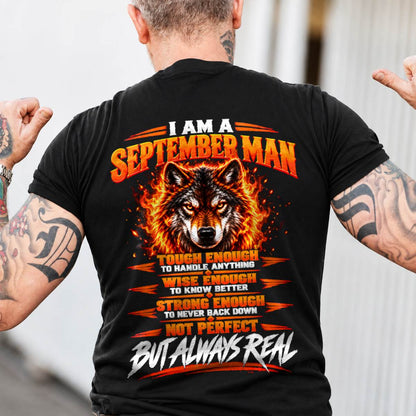 SEPTEMBER – NOT PERFECT BUT ALWAYS REAL , WOLF SHIRT - FOR MAN - TLEE09 (SKU2610-56-09)