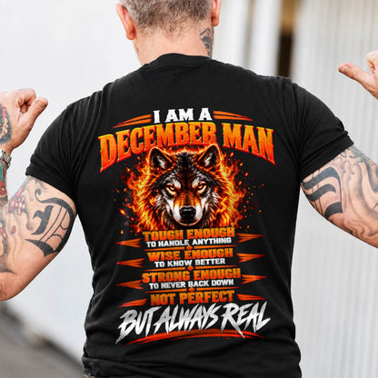 DECEMBER – NOT PERFECT BUT ALWAYS REAL , WOLF SHIRT - FOR MAN - TLEE12 (SKU2610-56-12)