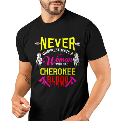 Native American T-Shirts, Vintage Native American Unisex T-Shirt/Hoodie/Sweatshirt HLT00 - Native American Cherokee Indigenous Peoples Day T-Shirt (1)