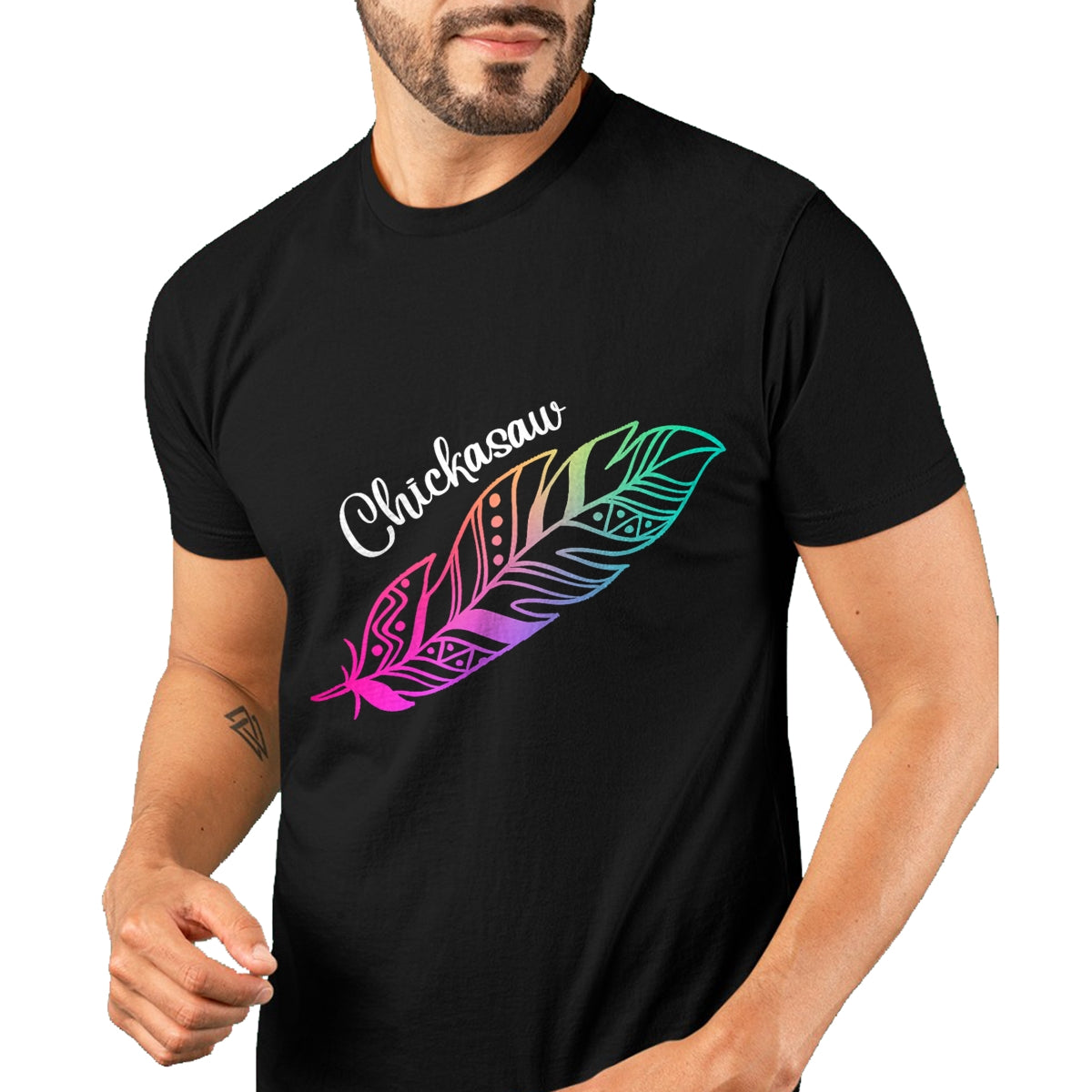 Native American T-Shirts, Vintage Native American Unisex T-Shirt/Hoodie/Sweatshirt HLT00 - Indigenous Feather Tee Native American Chickasaw Tribe T-Shirt