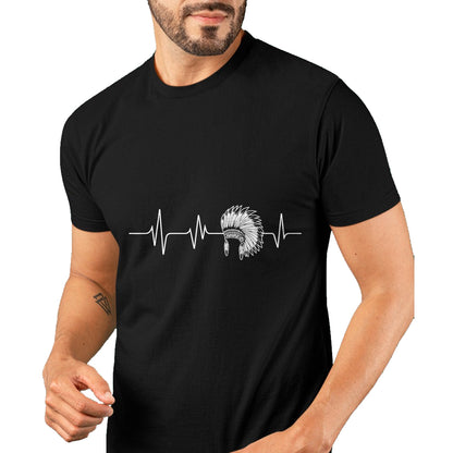 Native American T-Shirts, Vintage Native American Unisex T-Shirt/Hoodie/Sweatshirt HLT00 - Native American Headdress - Heartbeat Cherokee Indian Pride T-Shirt