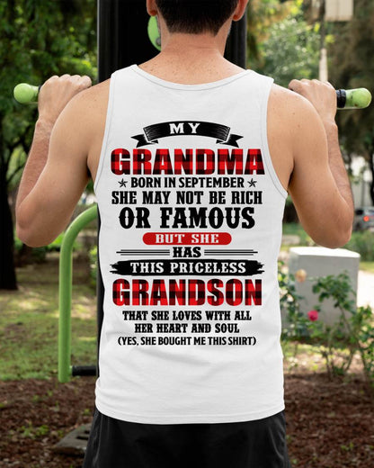 SEPTEMBER GRANDMA - HER PRICELESS GRANDSON - FROM GRANDMA - TLEE09 (SKU2606-337-09)