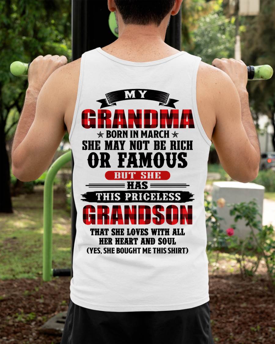 MARCH GRANDMA - HER PRICELESS GRANDSON - FROM GRANDMA - TLEE03 (SKU2606-337-03)