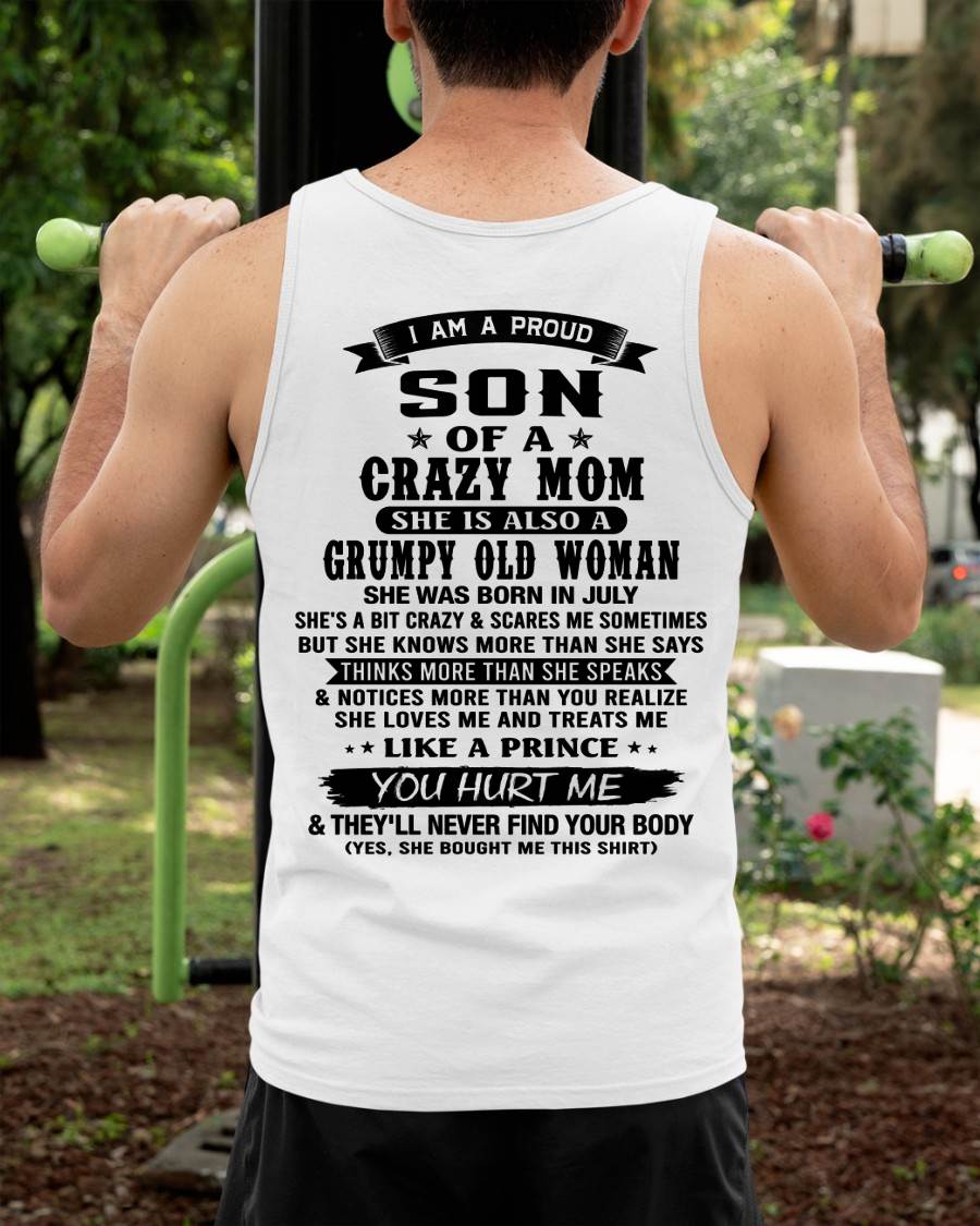 JULY - MY MOM IS CRAZY BUT SHE LOVES ME - FROM MOM - TLEE07 (SKU2606-354-07)
