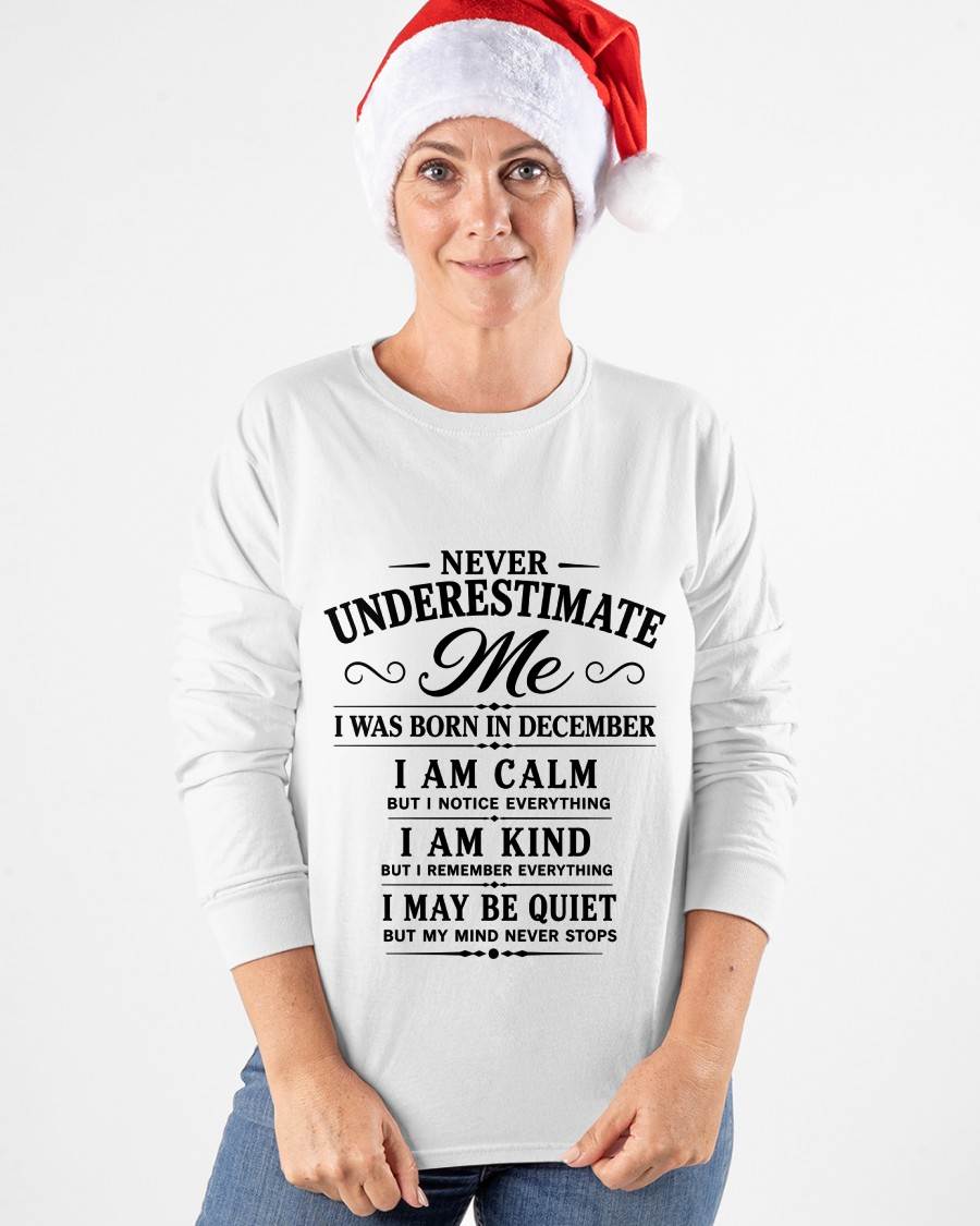 DECEMBER GIRL : CALM, KIND, UNFORGETTABLE - FOR WOMEN - TLEE12 (SKU2606-139-12)