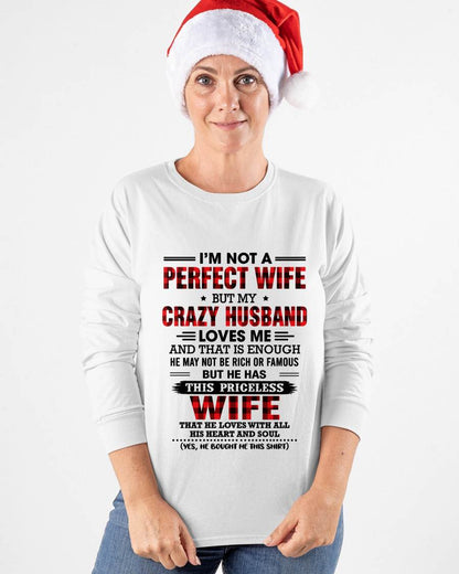 CRAZY HUSBAND LOVES ME WIFE SHIRT - FROM HUSBAND - TLEE00 (SKU2608-651-00)