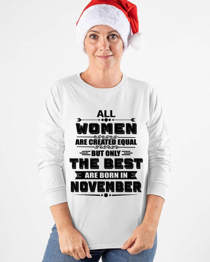 NOVEMBER GIRL – ALL WOMEN ARE CREATED EQUAL - FOR WOMEN - TLEE11 (SKU2604-50-11)