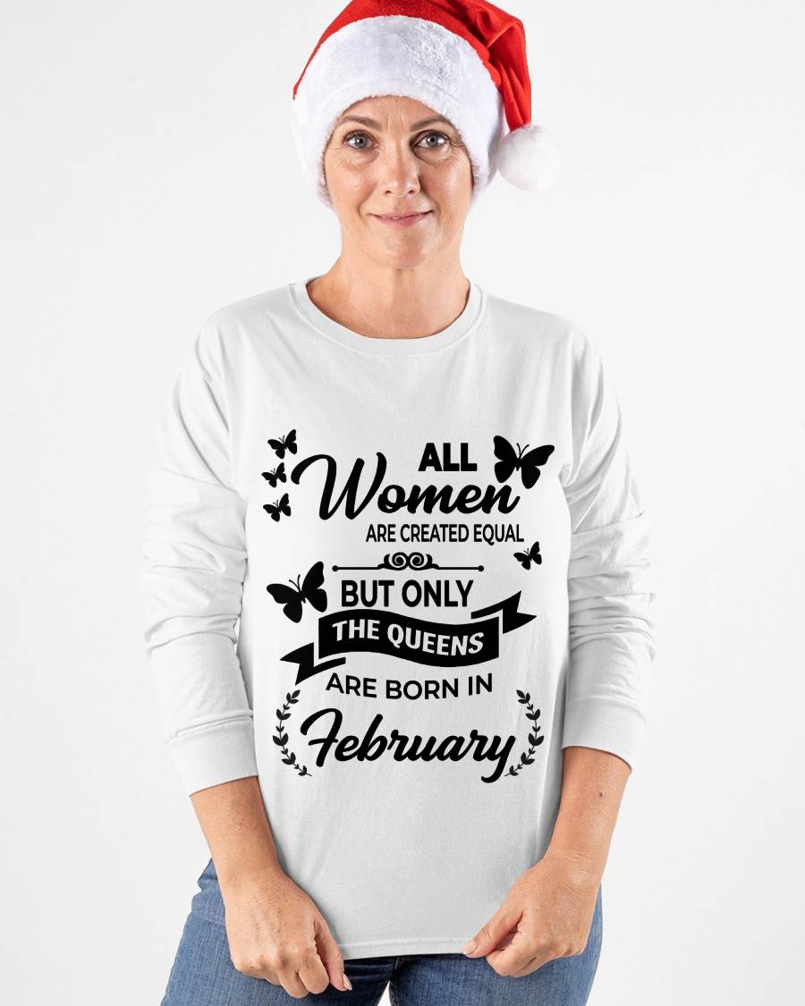 FEBRUARY GIRLS ARE TRUE QUEENS - FOR WOMEN - TLEE02 (SKU2605-58-02)