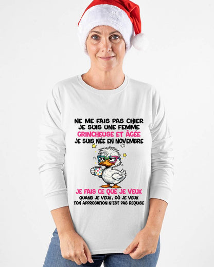 JE SUIS UNE FILLE DE NOVEMBRE - POUR FEMME - TLEE11 (SKU2604-117-11)