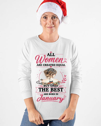 JANUARY GIRLS ARE SIMPLY THE BEST - FOR WOMEN - TLEE01 (SKU2604-316-01)