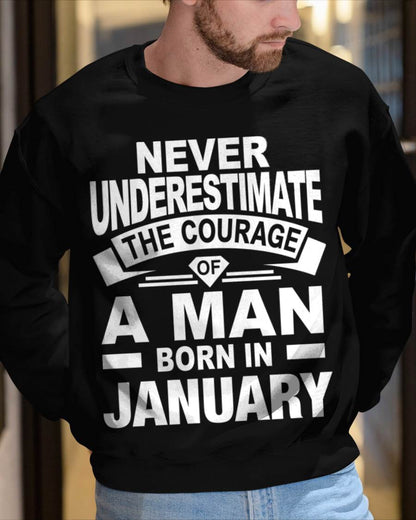 JANUARY BORN MAN : COURAGE STRENGTH & PRIDE - FOR MAN - TLEE01 (SKU2606-126-01)