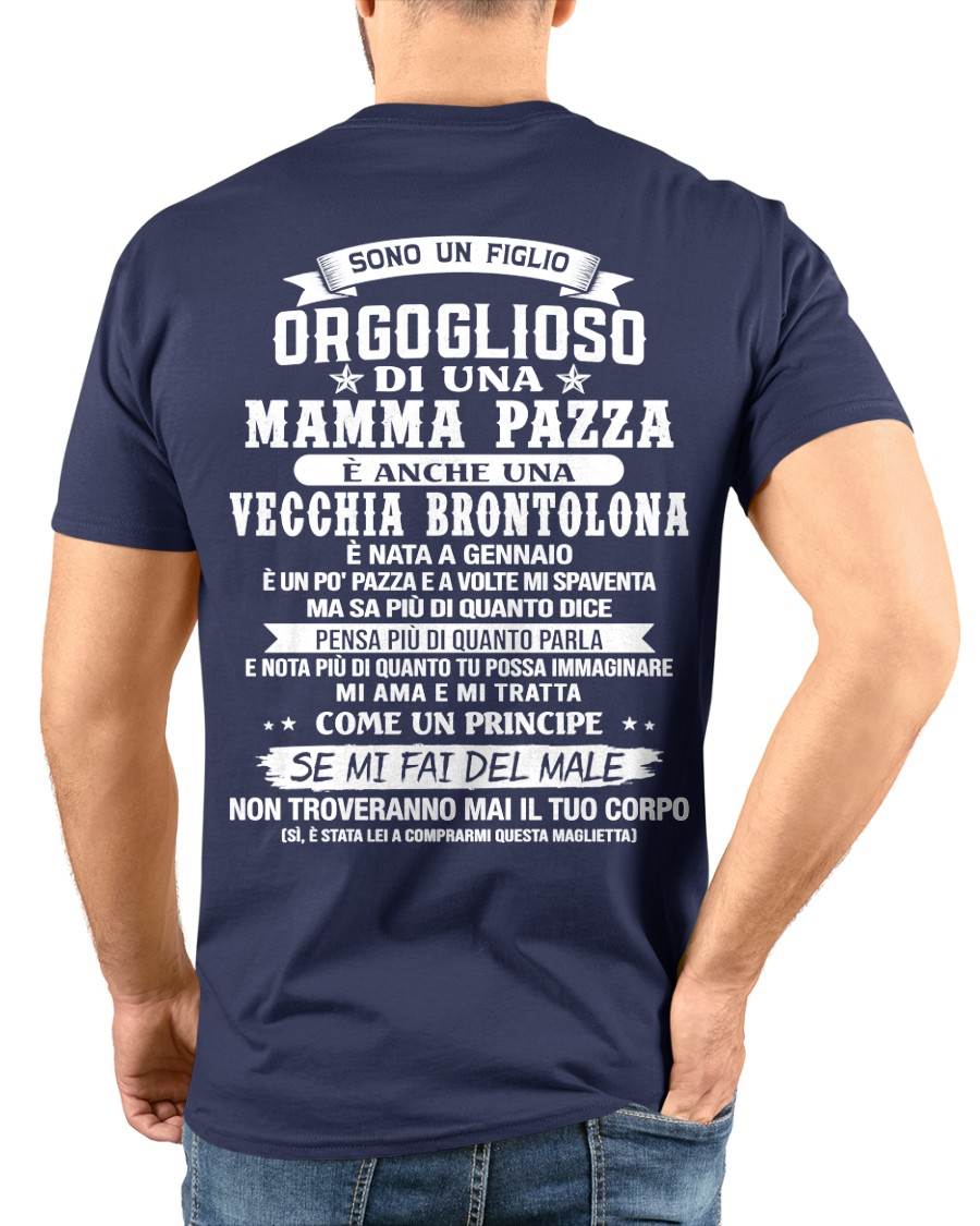 GENNAIO / FIGLIO DI UNA MAMMA PAZZA - REGALO DA MAMMA  - TLEE01 (SKU2606-204-01)