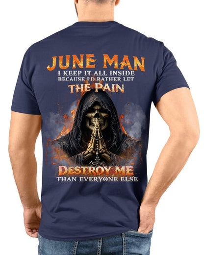 JUNE MAN SKULL SHIRT – I KEEP IT ALL INSIDE DARK GOTHIC T-SHIRT - FOR MAN - TLEE06 (SKU2604-136-06)