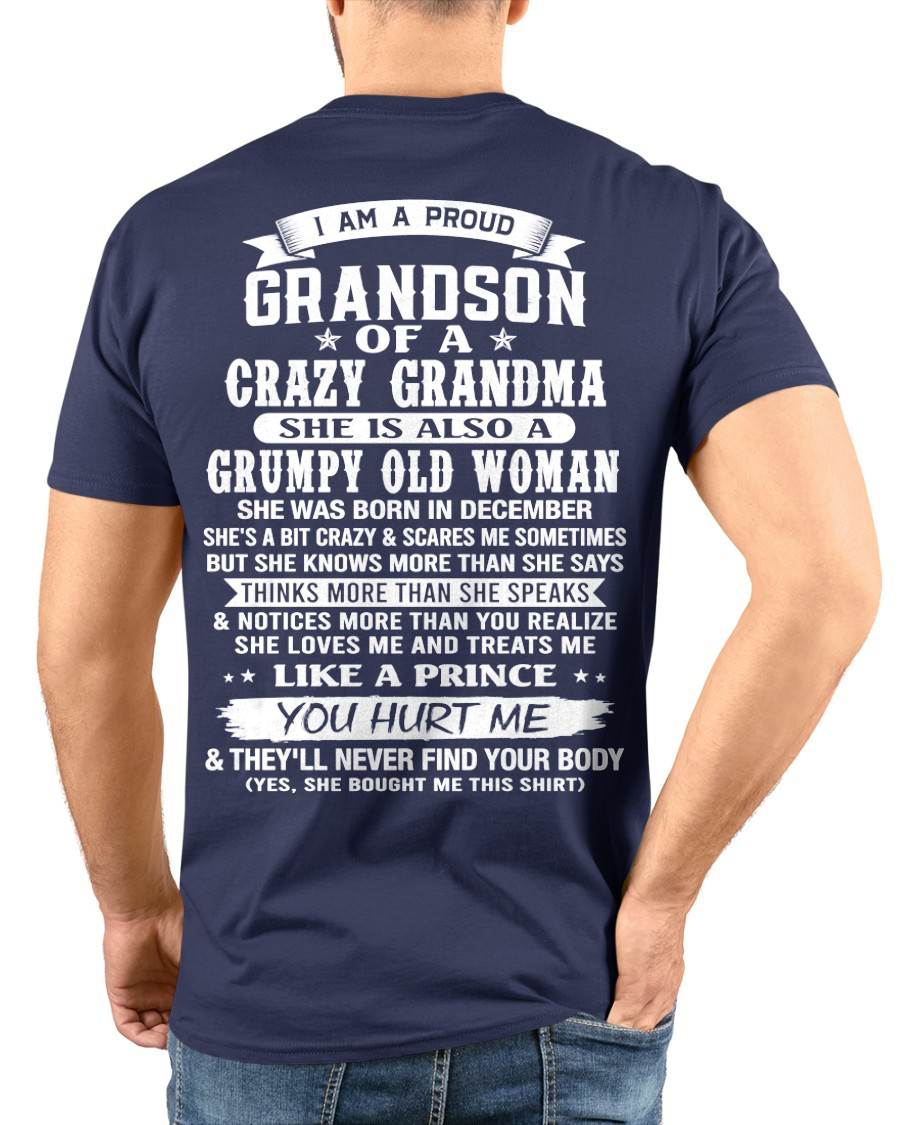 DECEMBER - GRANDSON OF A CRAZY GRANDMA - FROM GRANDMA - TLEE12 (SKU2606-274-12)