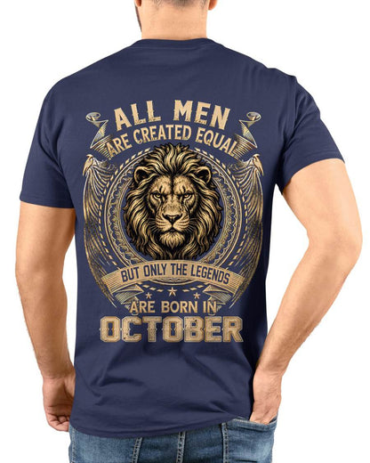 OCTOBER BORN LEGEND SHIRT – LION KING - FOR MAN - TLEE10 (SKU2606-177-10)