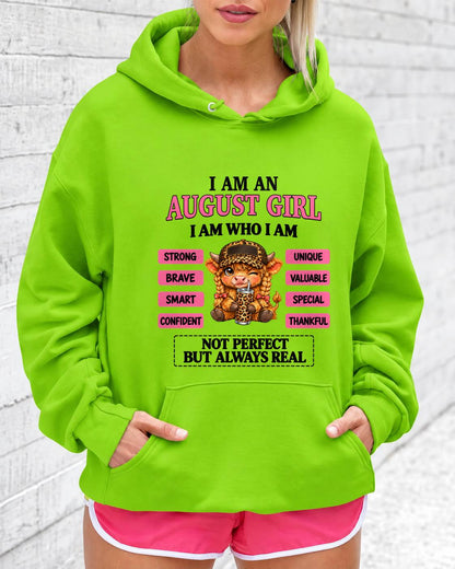 AUGUST GIRL – UNIQUE AND FEARLESS WOMAN TEE - FOR WOMEN - TLEE08 (SKU2610-616-08)