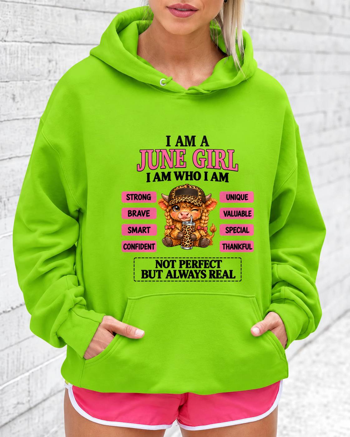 JUNE GIRL – UNIQUE AND FEARLESS WOMAN TEE - FOR WOMEN - TLEE06 (SKU2610-616-06)