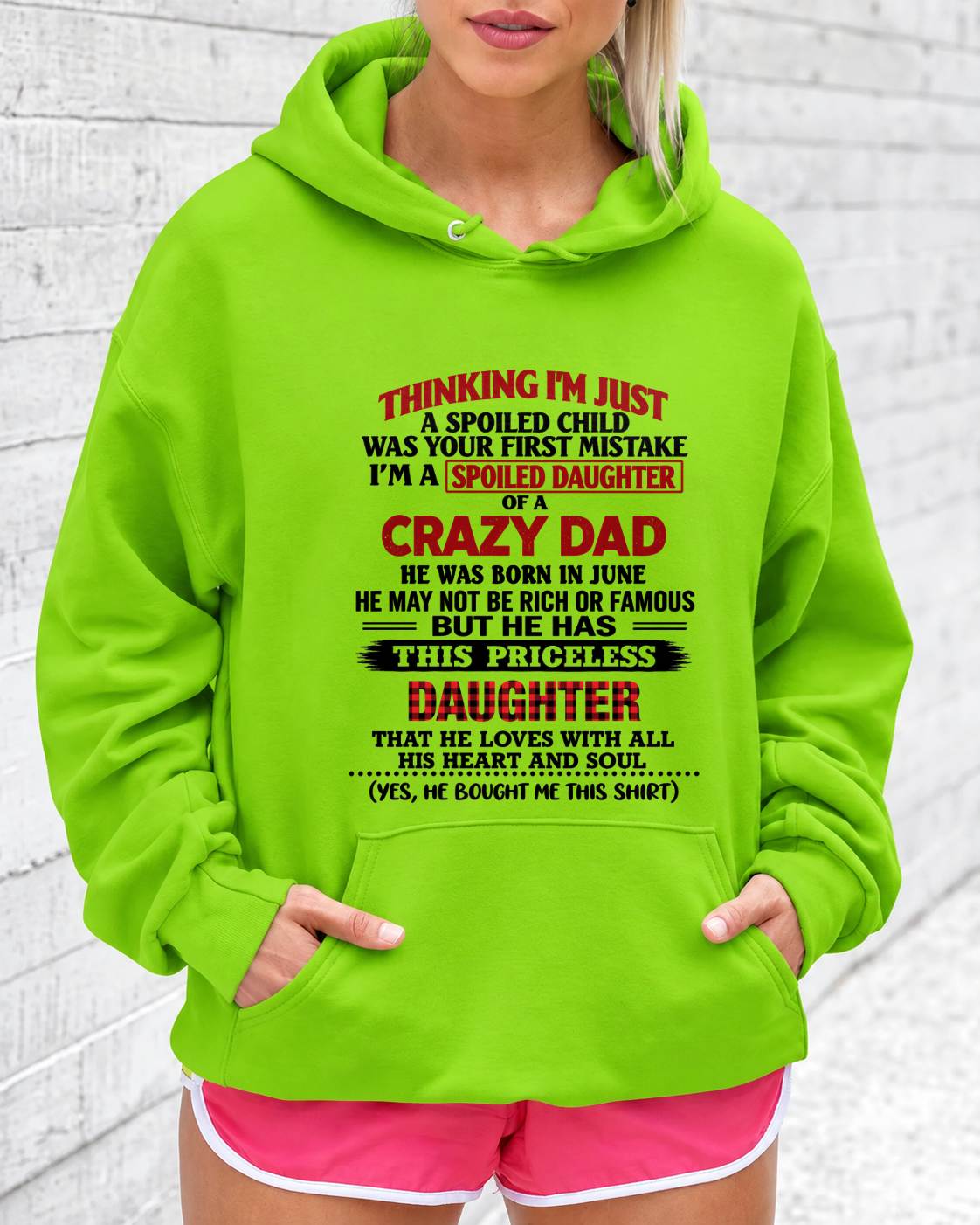 JUNE - SPOILED DAUGHTER OF A CRAZY DAD - FROM DAD - TLEE06 (SKU2610-884-06)