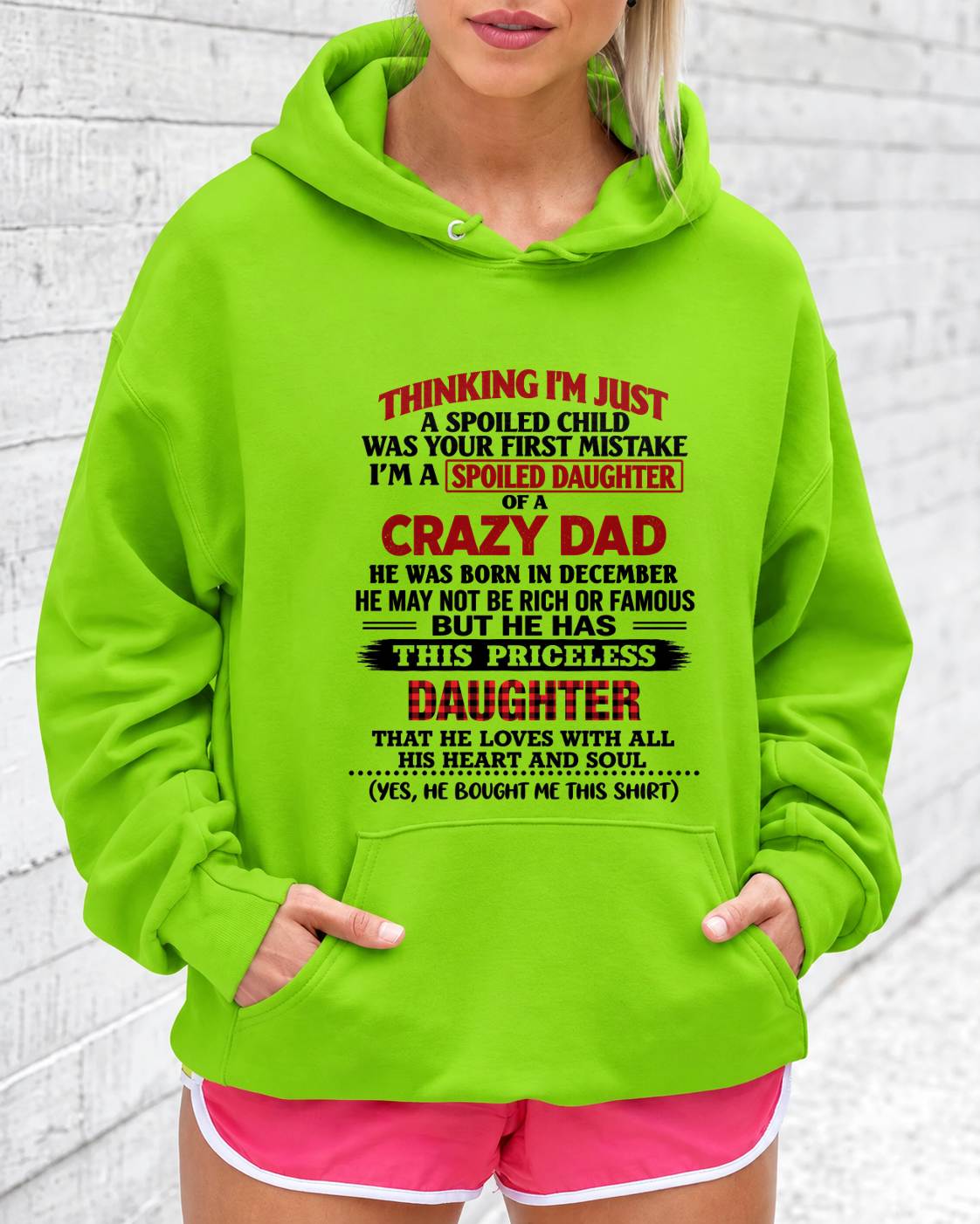 DECEMBER - SPOILED DAUGHTER OF A CRAZY DAD - FROM DAD - TLEE12 (SKU2610-884-12)