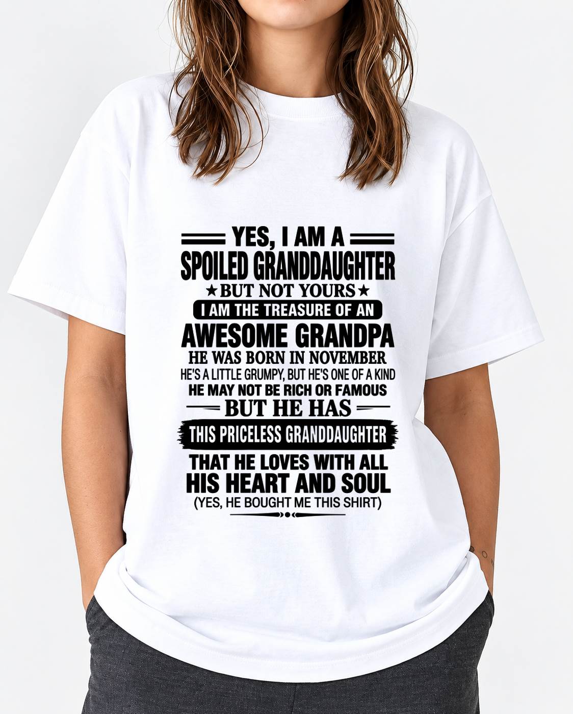 NOVEMBER GRANDPA & SPOILED GRANDDAUGHTER - FROM GRANDPA - TLEE11 (SKU2609-158-11)
